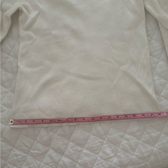 Halogen Womens Ribbed White Sweater L Long Sleeve Round Neck Soft Blend Fabric - Picture 16 of 16